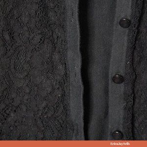 Lace Button Up Cardigan Sweater